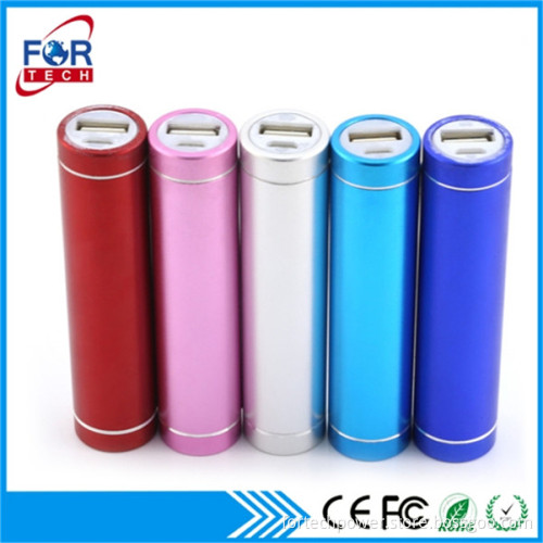 New Ideas Electronic Promotion Aluminum Case Certified Li-Ion Battery Power Bank 2000Mah